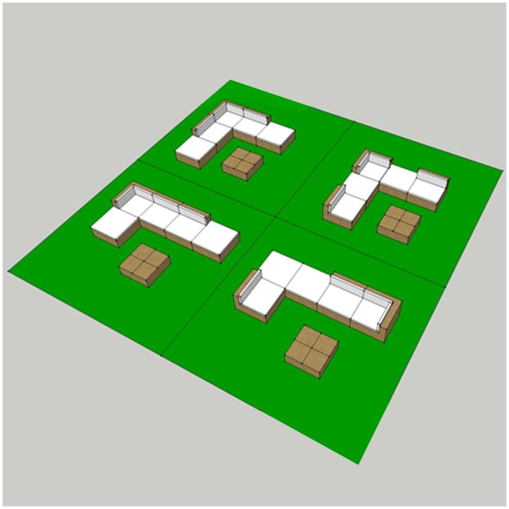 Set Da Seduta Giardino In Polirattan Marrone 15 Pz - Foto 2