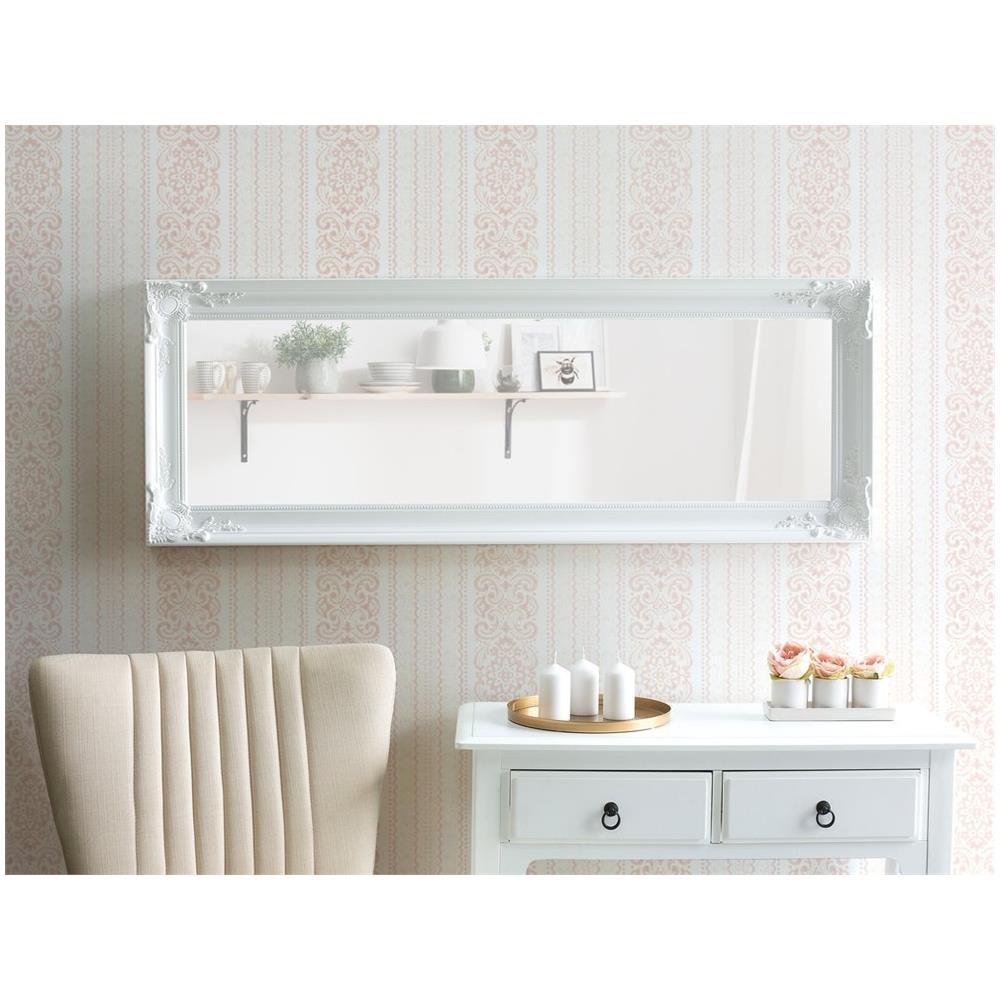 Specchio A Parete - Cornice Bianca - 51 X 141 Cm - Vars - Foto 2