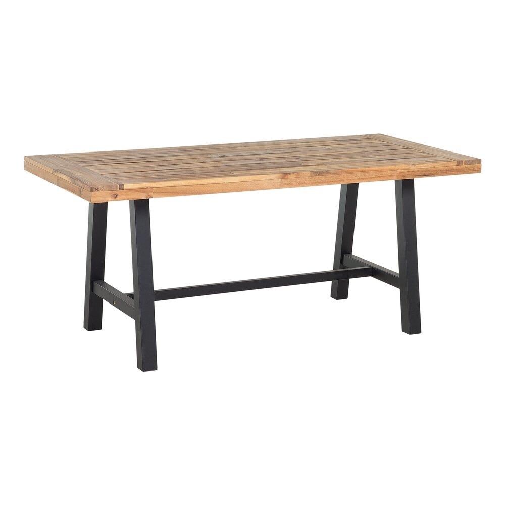 Tavolo In Legno Nero Marrone Scania - Foto 1