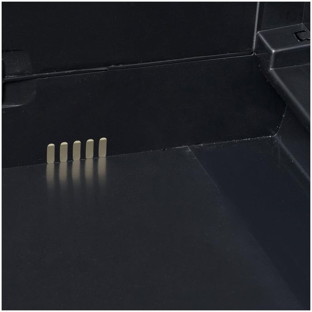 Armadietto Da Giardino A 4 Ripiani Nero - Foto 7