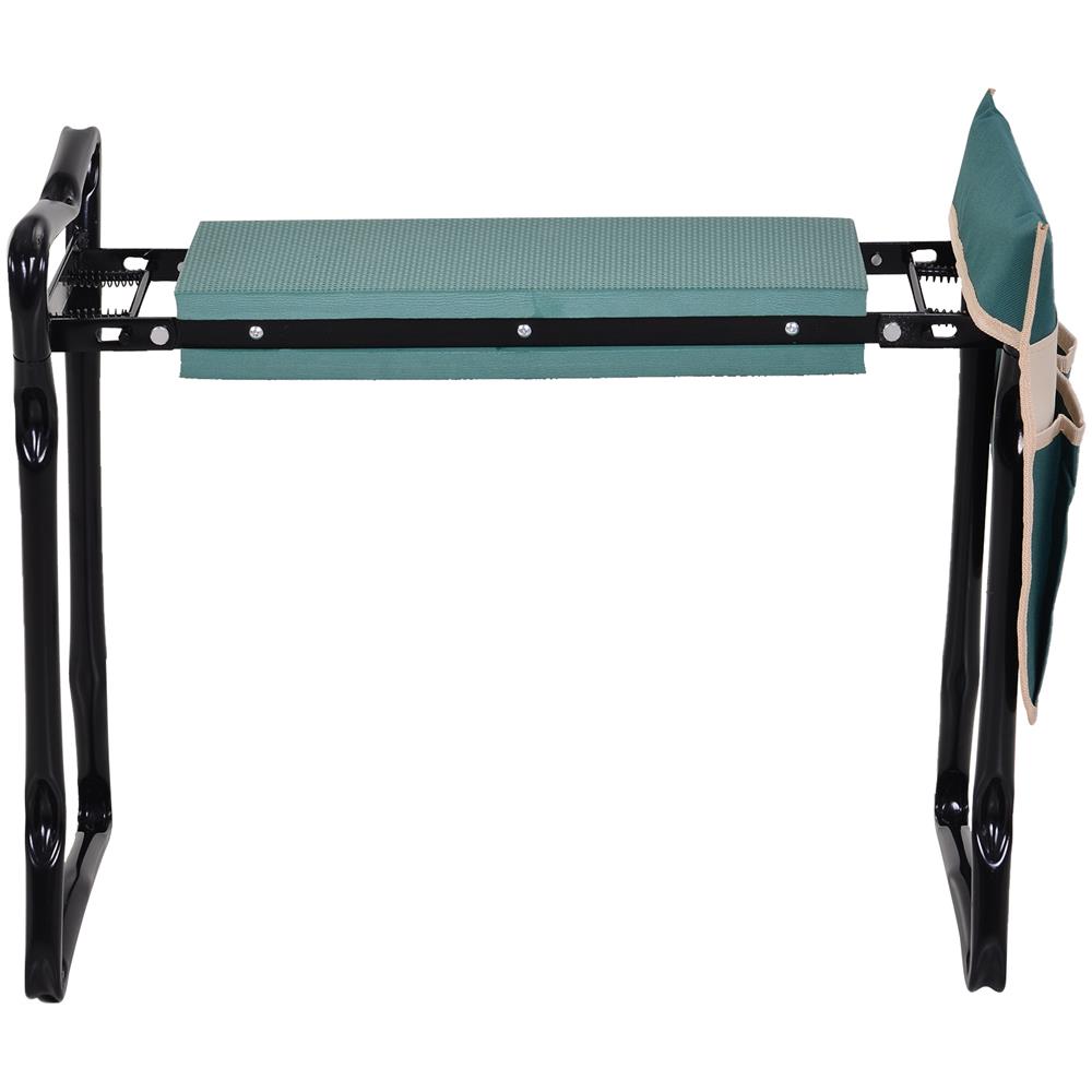 Inginocchiatoio Panca Da Giardino Pieghevole Con Tasca Porta Attrezzi - Foto 3