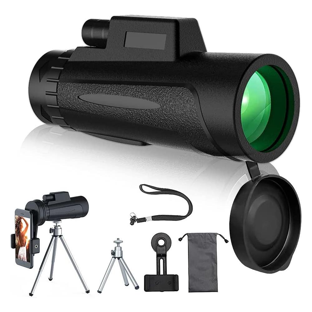 Monoculare Zoom 10-300x40 Con Treppiede E Supporto Smartphone – Impermeabile, Prisma BAK4, Per Birdwatching E Trekking - 4