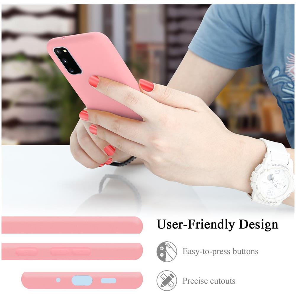 Custodia Compatibile Con Samsung Galaxy S20 Fe In Liquid Rosa - Coperchio Protettivo In Silicone Tpu Flessibile - Foto 6