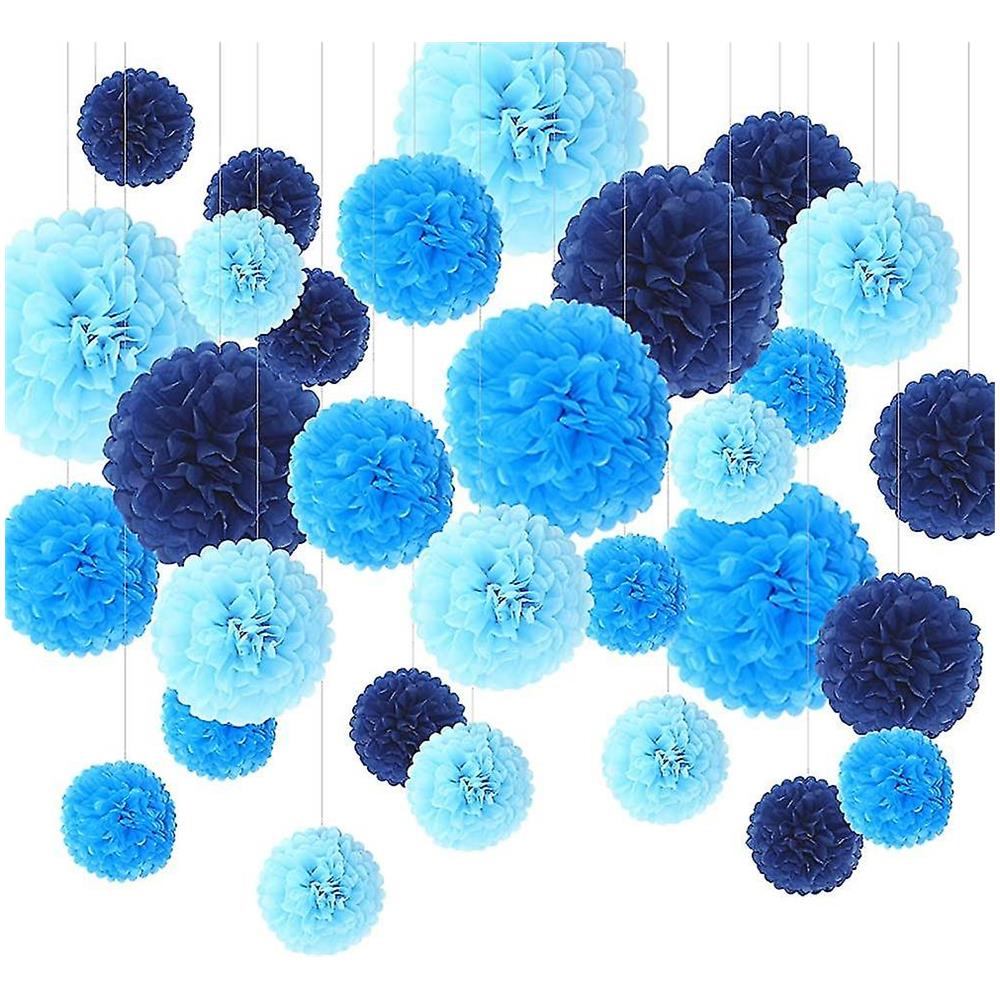 20 Pompon Di Carta Velina Color Oro Rosa - Decorazioni Per Feste E Matrimoni - Foto 4