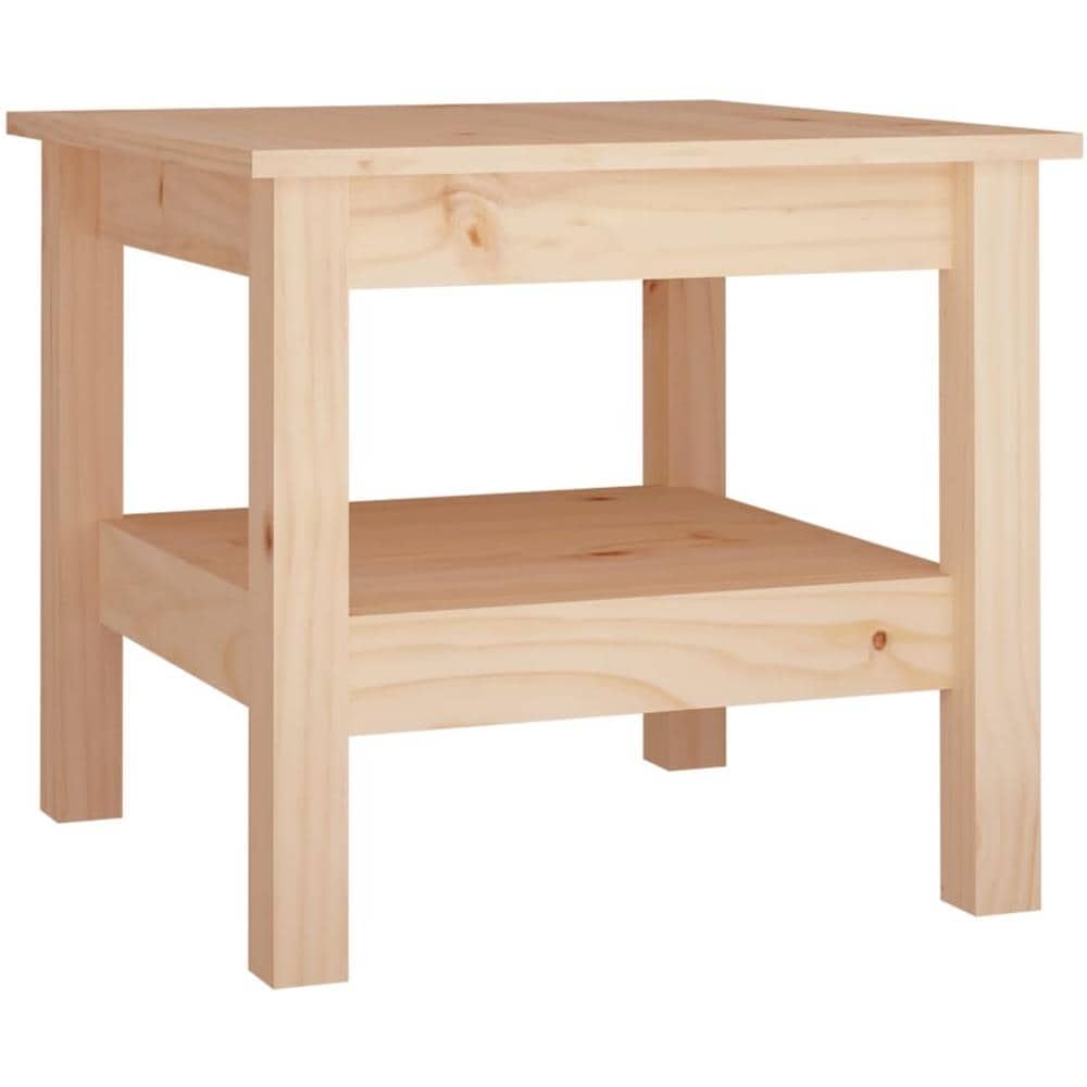 Tavolino Da Salotto 45x45x40 Cm Legno Massello Di Pino - Foto 1