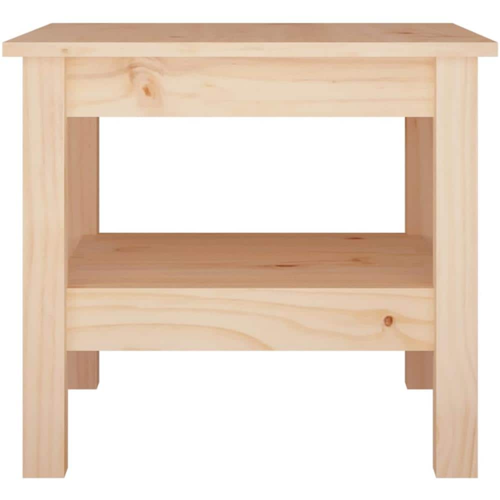 Tavolino Da Salotto 45x45x40 Cm Legno Massello Di Pino - Foto 2