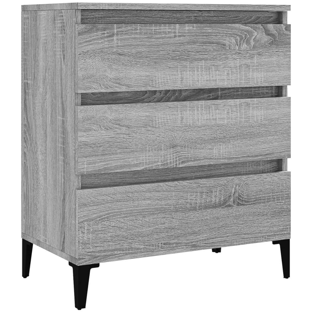 Credenza Grigio Sonoma 60x35x70 Cm In Legno Multistrato - Foto 2
