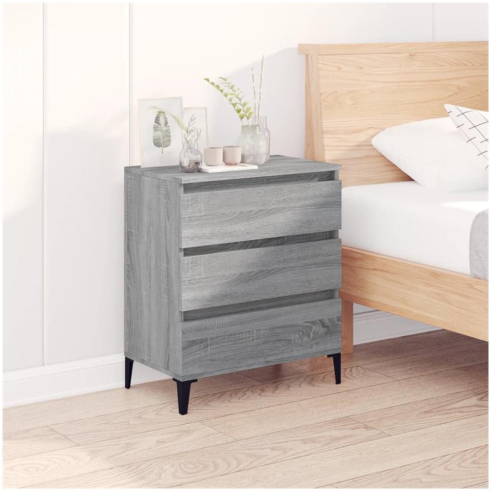 Credenza Grigio Sonoma 60x35x70 Cm In Legno Multistrato - Foto 1