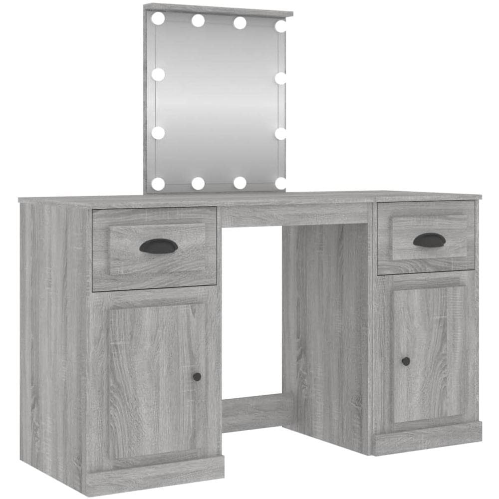 Toeletta Con Led Grigio Sonoma 130x50x132,5 Cm - Foto 2