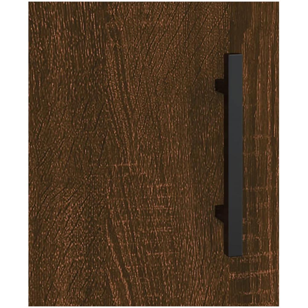 Armadietti A Parete 2 Pz Rovere Marrone In Legno Multistrato - Foto 2