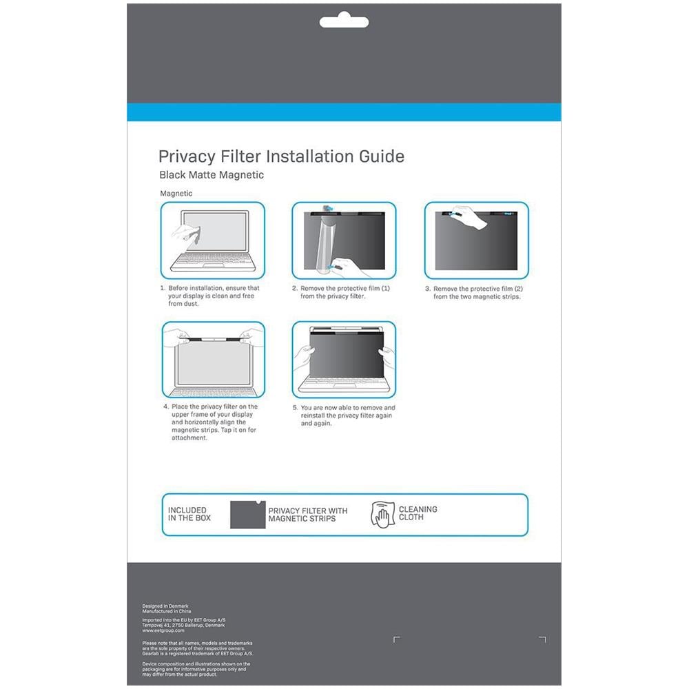 GLBMMB15 schermo anti-riflesso 39,1 cm (15.4") Computer portatile Filtro per la privacy senza bordi per display - Foto 3