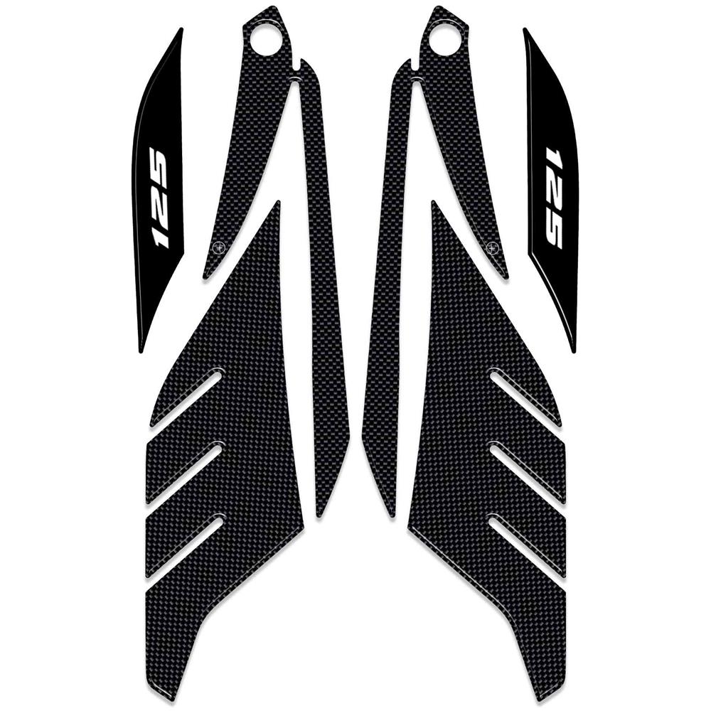 Adesivi 3D Per Scooter X Max 125 Protezione Compatibile Per Yamaha Xmax 2014-2016 Carbonio-Bianco - Foto 1