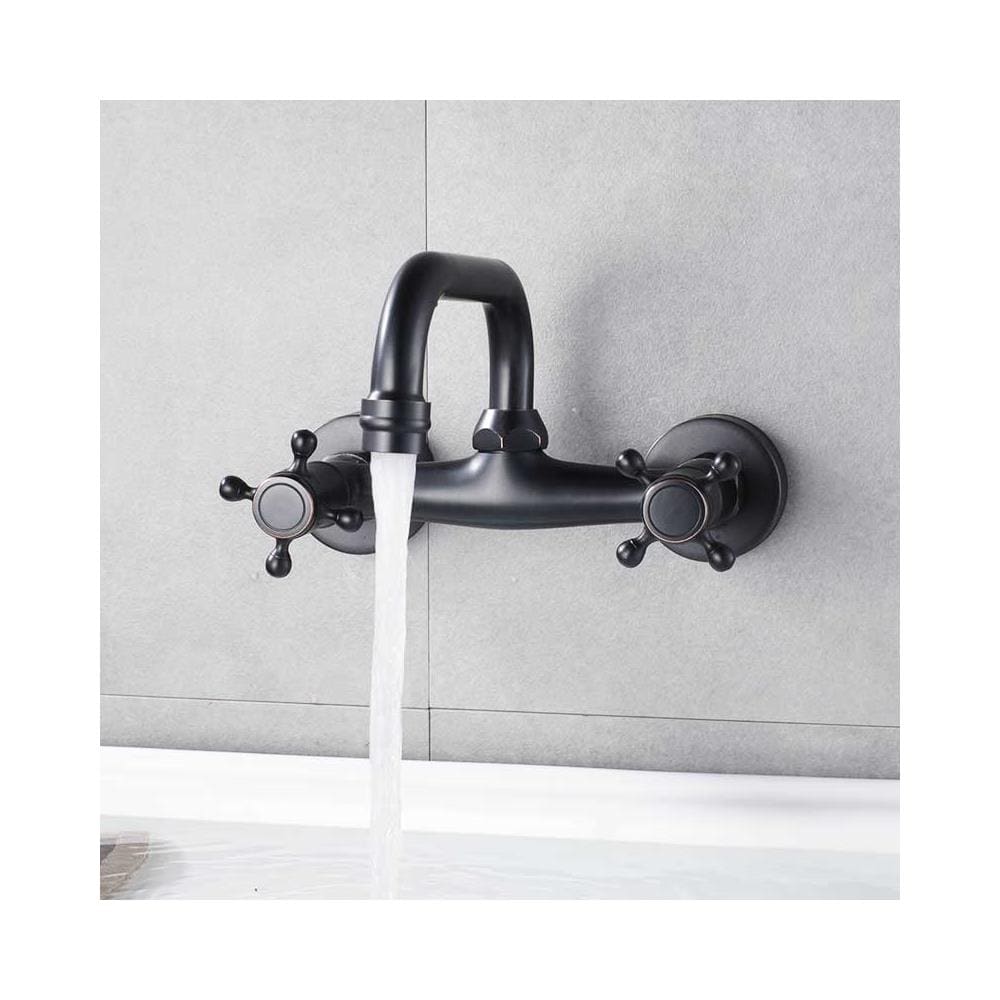 Rubinetto per lavabo da bagno, Blackswan, tipo M143, modello nero anticato, misura 21 cm - Foto 4