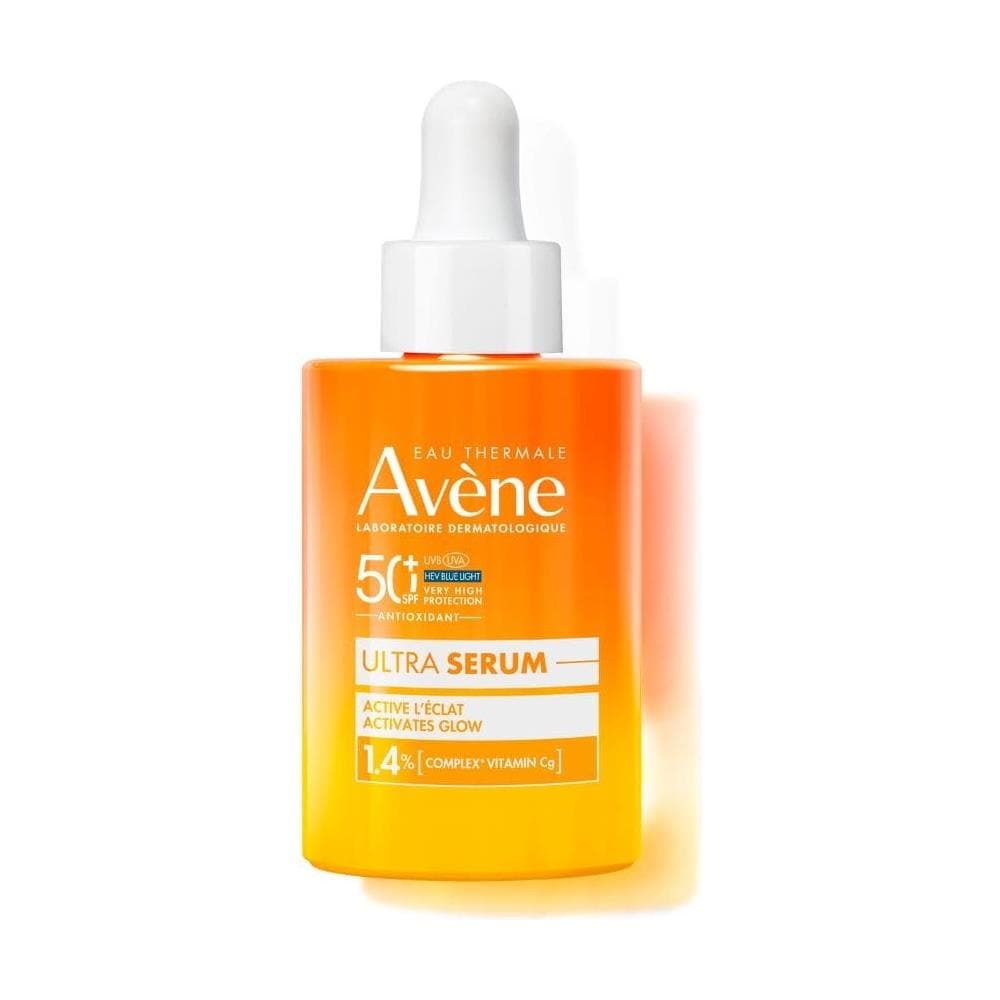 Eau Thermale Avène Ultra Siero Spf50+, Attiva la Luminosità, Protezione Solare Viso Molto Alta, 30ml - Foto 1