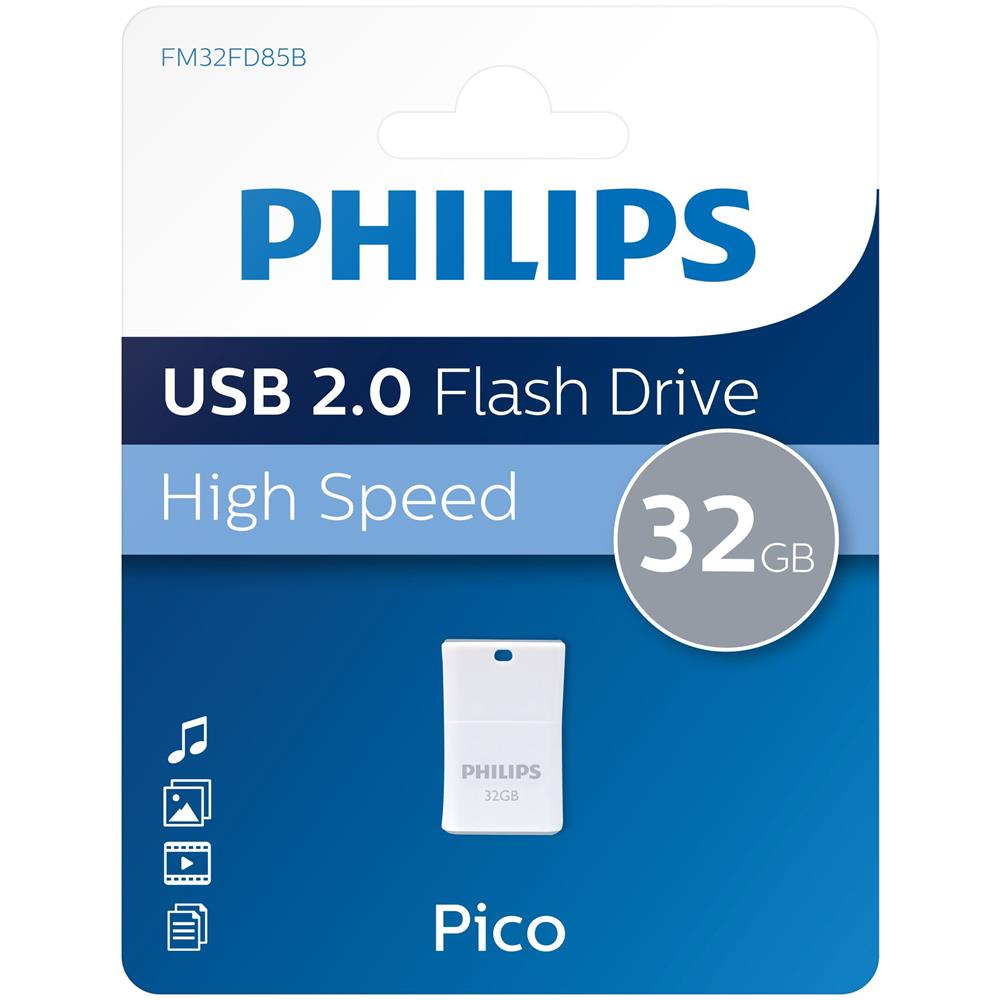Flash Drive USB Bianco 32 Gb USB 2.0 FM32FD85B / 10 - Foto 3