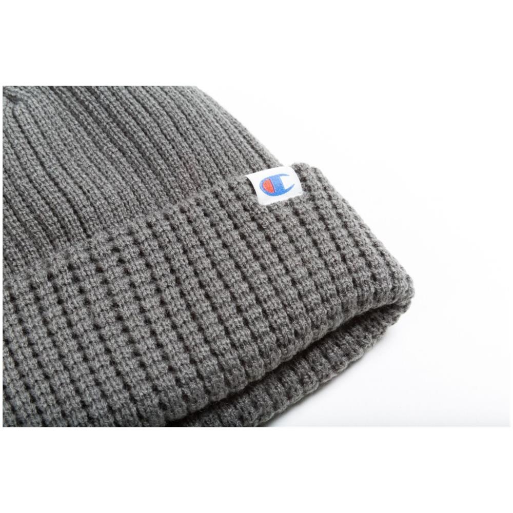 Cappello Beanie Doppiato Con Risvolto Unica Grigio - Foto 2