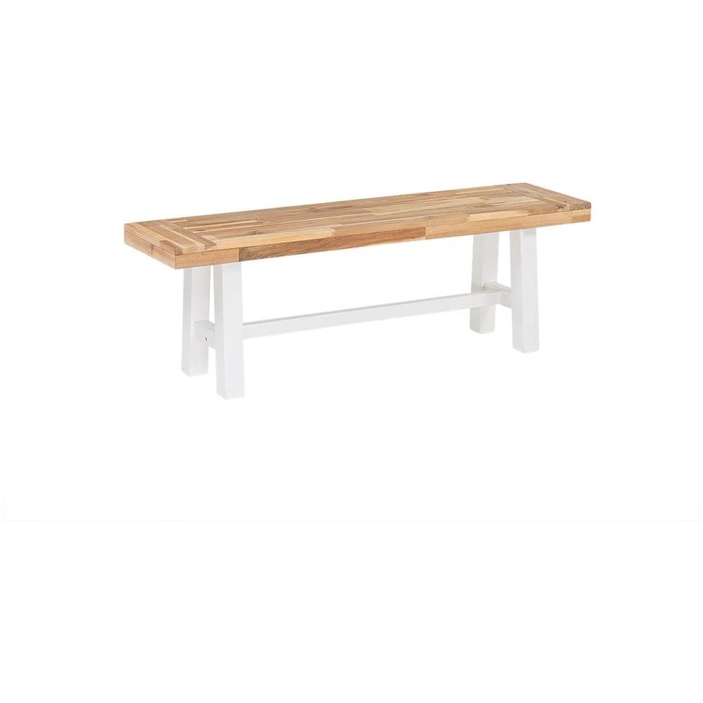 Panchina In Legno Bianco Marrone Scania - Foto 1