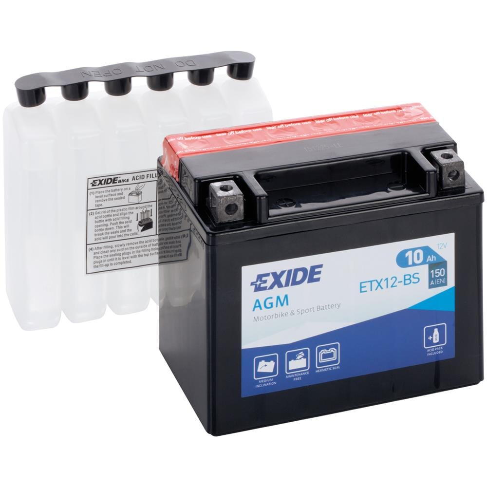 Exetx12bs Batteria 12v Bike Agm 10 Ah 150 A - Foto 1