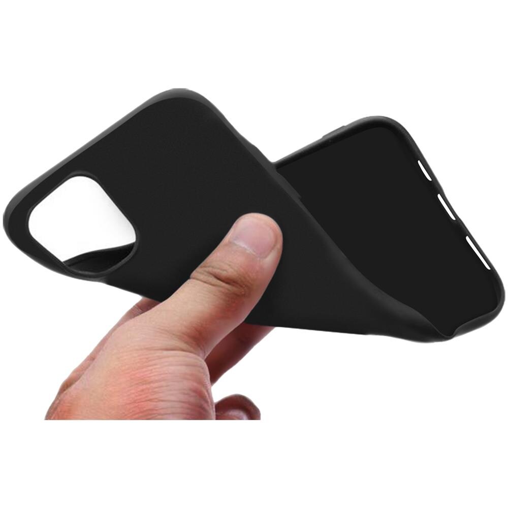 Cover Apple Iphone 11 Pro Protezione Silicone Morbido Antishock Nero - Foto 5