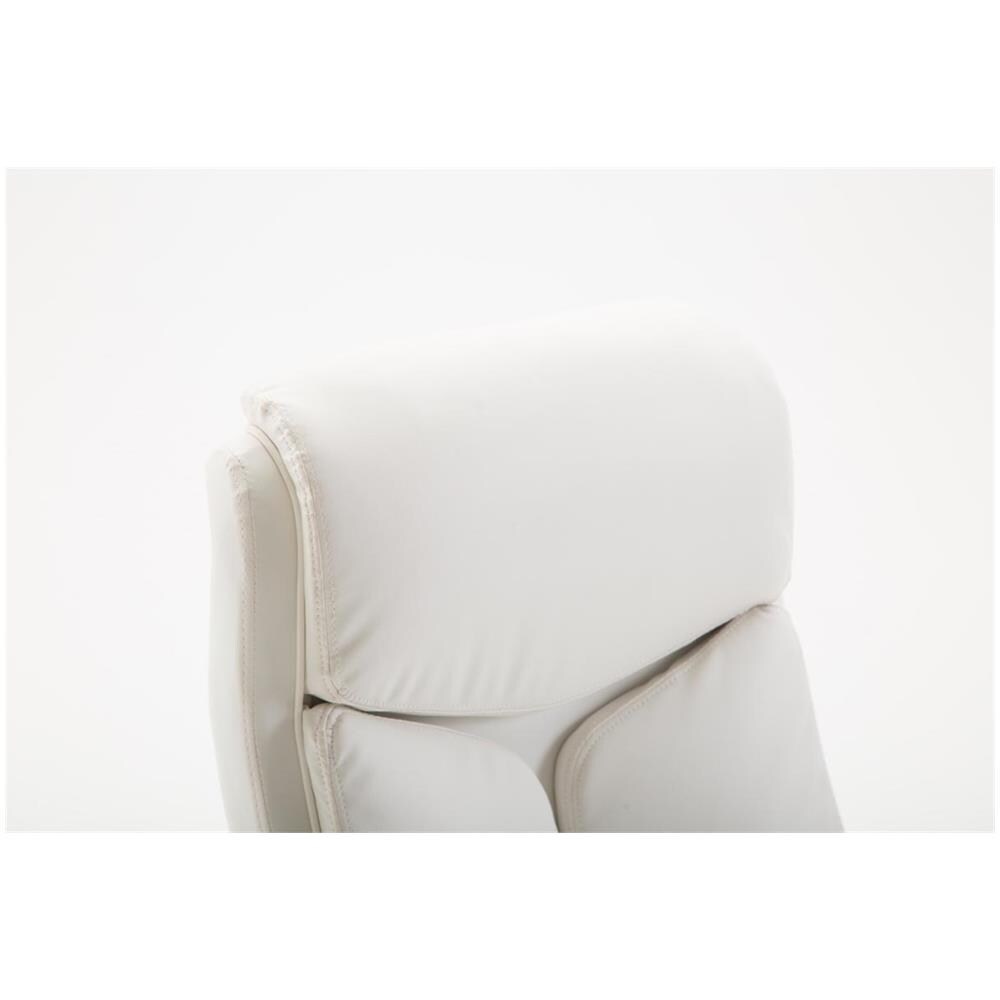 Sedia Ufficio Vaud XL in Similpelle I Poltrona Ergonomica Girevole con Alto Schienale E Braccioli I Poltrona Studio Portata Max 140 kg Bianco - Foto 5