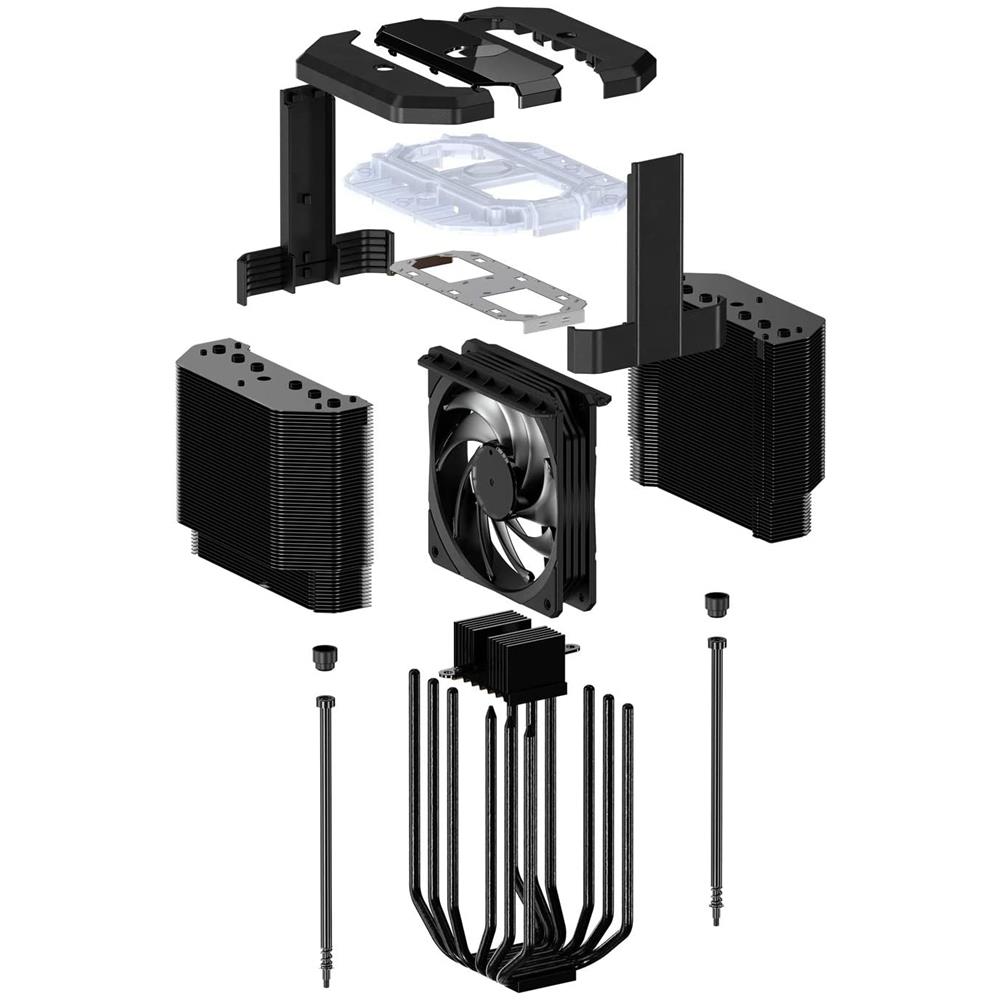 Dissipatore CPU MasterAir MA620M per Socket Intel LGA 1150 / LGA 1151 / LGA 1155 / LGA 1156 / LGA 2011 / LGA 2011-v3 / LGA 2066 e Socket AMD AM2 / AM2+ / AM3 / AM3+ / AM4 / FM1 / FM2 / FM2+ - Foto 3