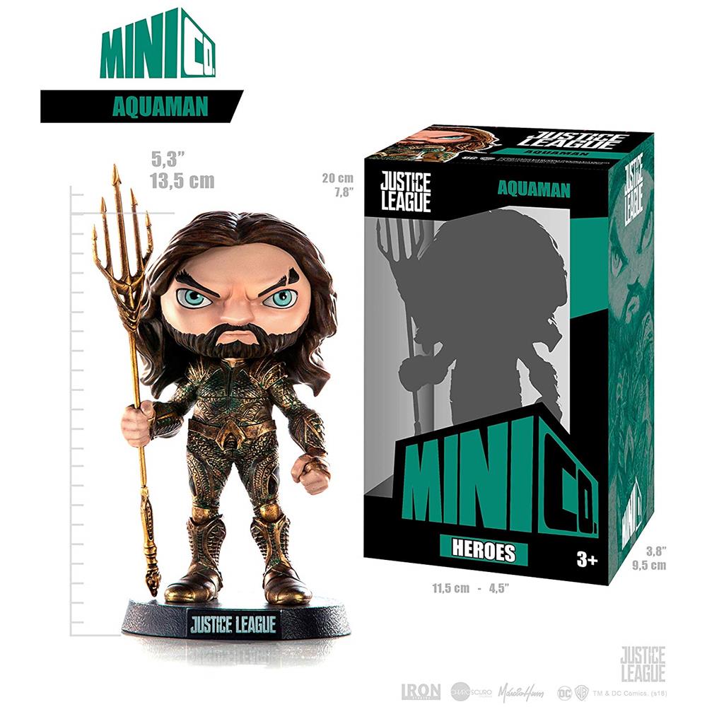 Dc Comics Justice League - Mini Co Heroes - Aquaman - 14 Centimetri - Foto 2