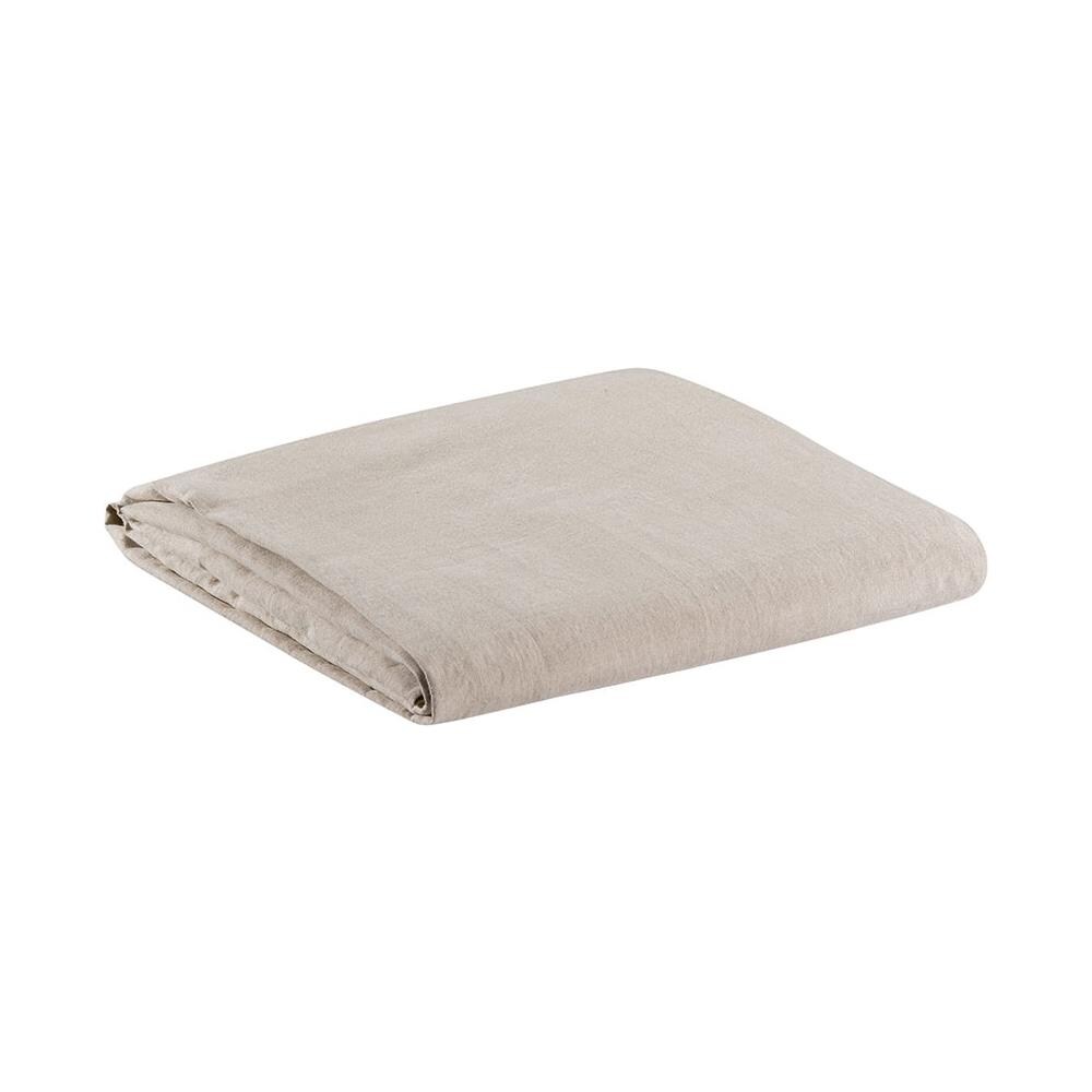 Fodera Per Materasso Zeff In Lino Naturale 100% - Reversibile E Trattato Stonewash - Misura 140 X 190 Cm - Foto 1