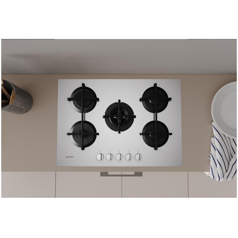 Piano Cottura ING 72T / WH a Gas 5 Fuochi Gas Colore Bianco - Foto 3