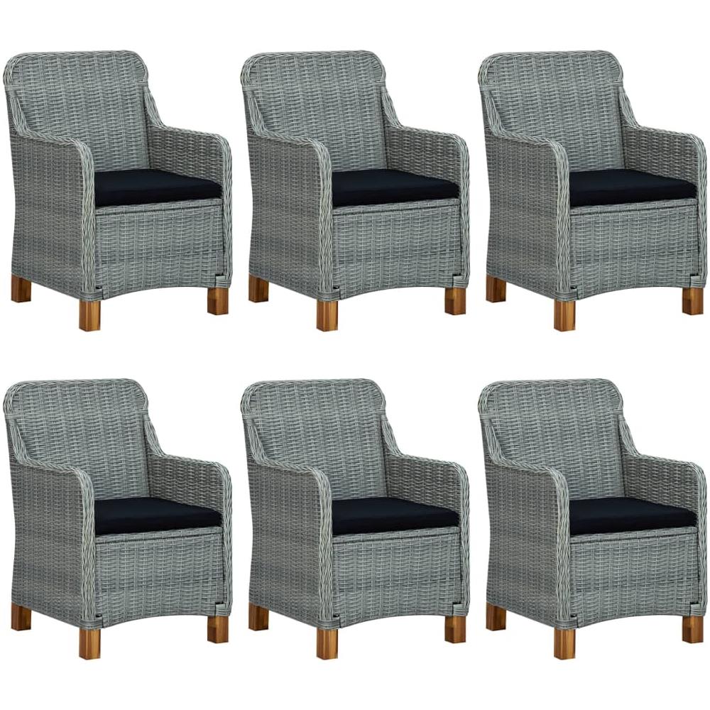 Set da Pranzo da Giardino 9 pz Grigio Chiaro - Foto 2