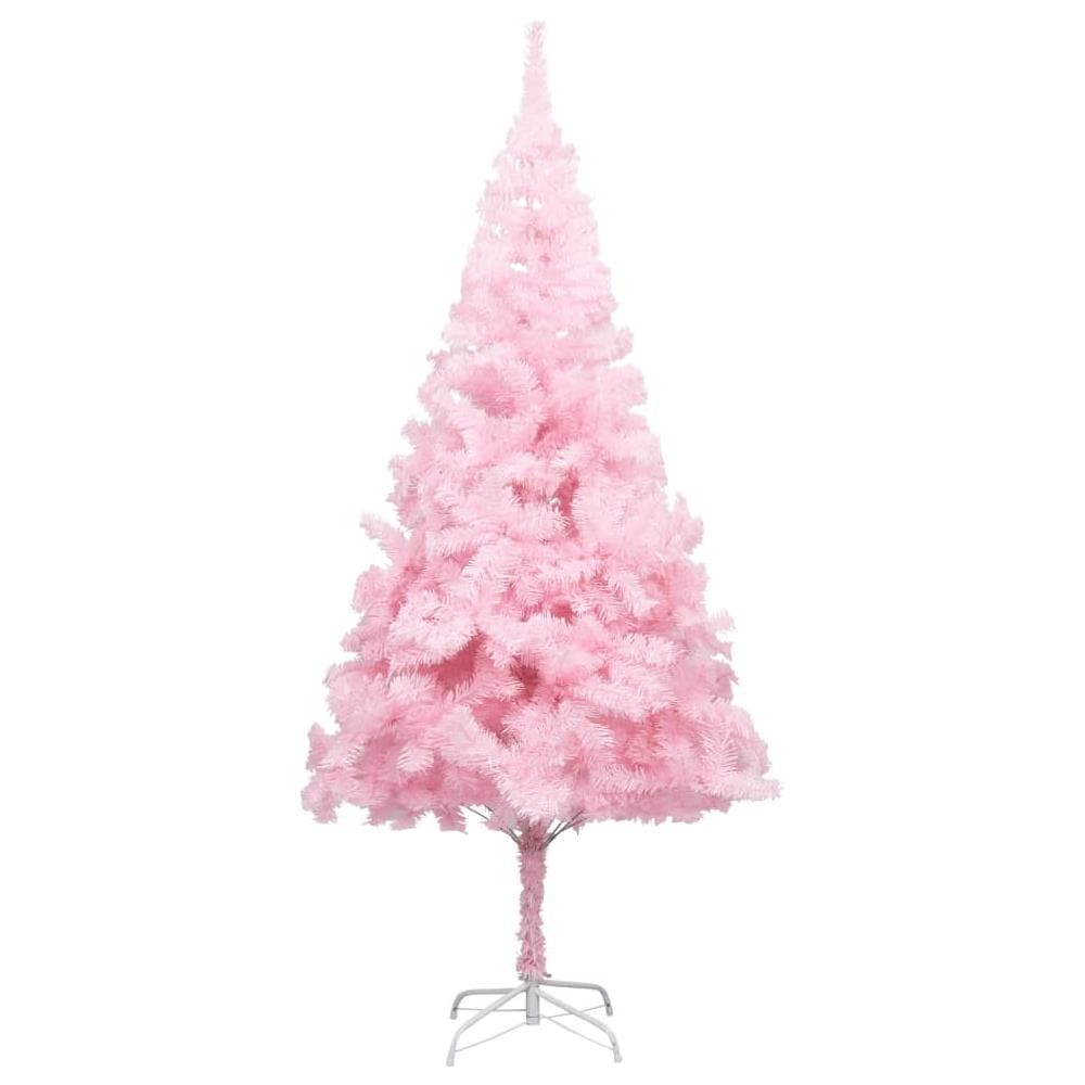 Set Albero Natale Artificiale con LED e Palline Rosa 210 cm PVC - Foto 2