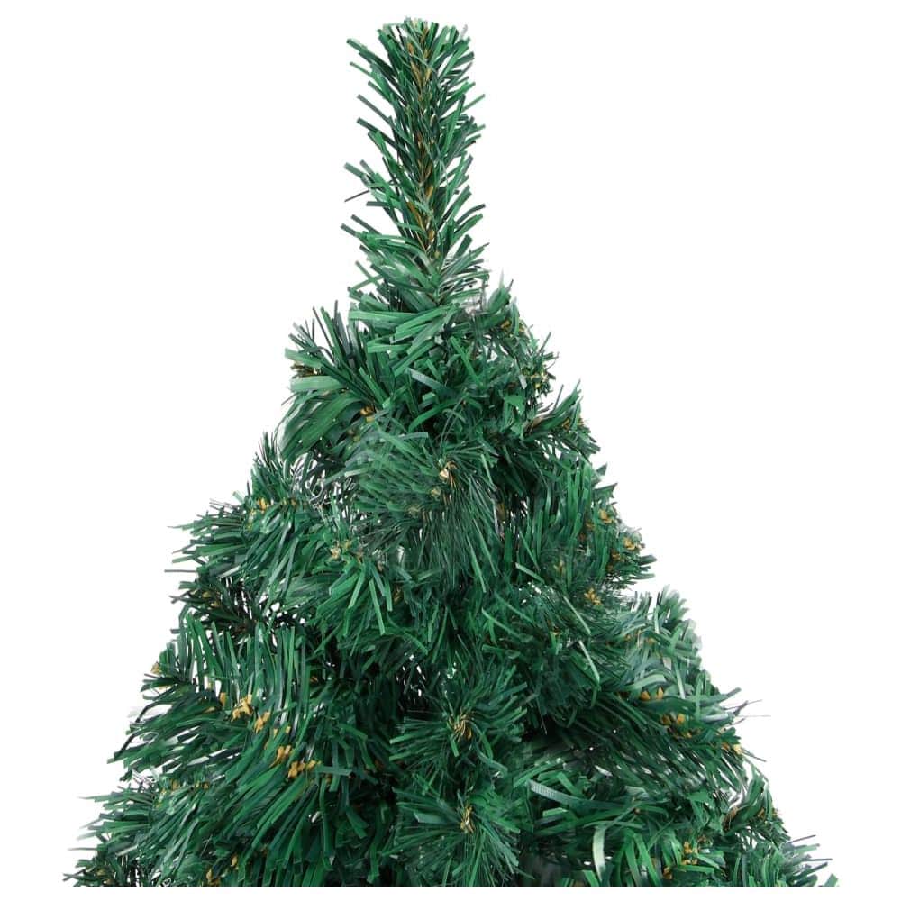 Set Albero Natale Artificiale LED e Palline Verde 210 cm PVC - Foto 3