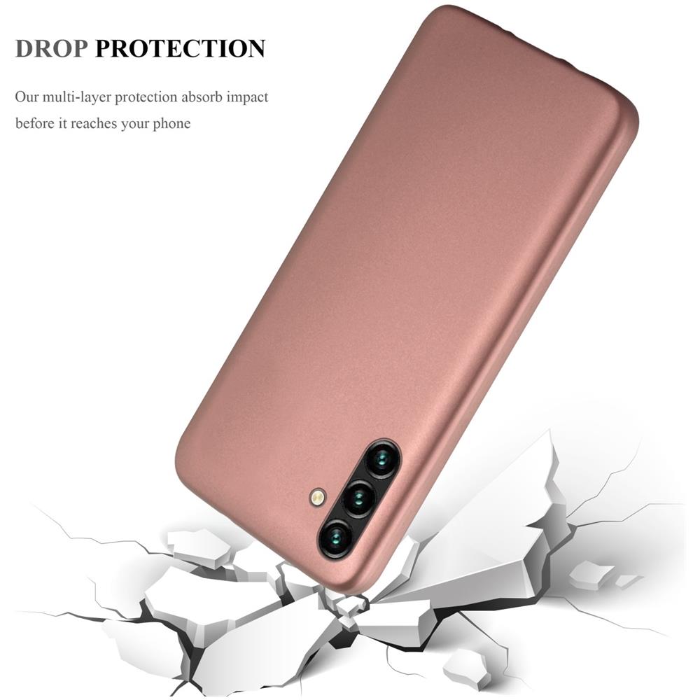 Custodia Compatibile Con Samsung Galaxy A13 5g In Oro Rosa Metallico - Coperchio Protettivo In Silicone Tpu Flessibile - Foto 6