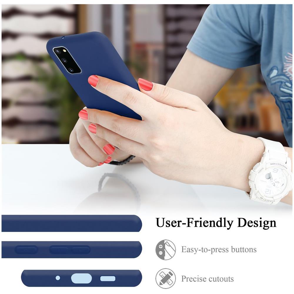 Custodia Compatibile Con Samsung Galaxy S20 Fe In Liquid Blu - Coperchio Protettivo In Silicone Tpu Flessibile - Foto 7