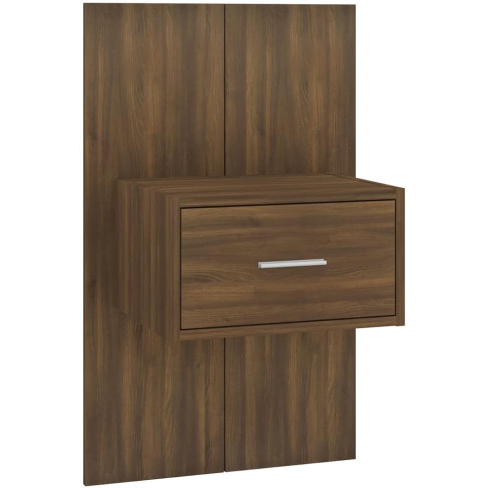 Comodino a Muro Rovere Marrone - Foto 1