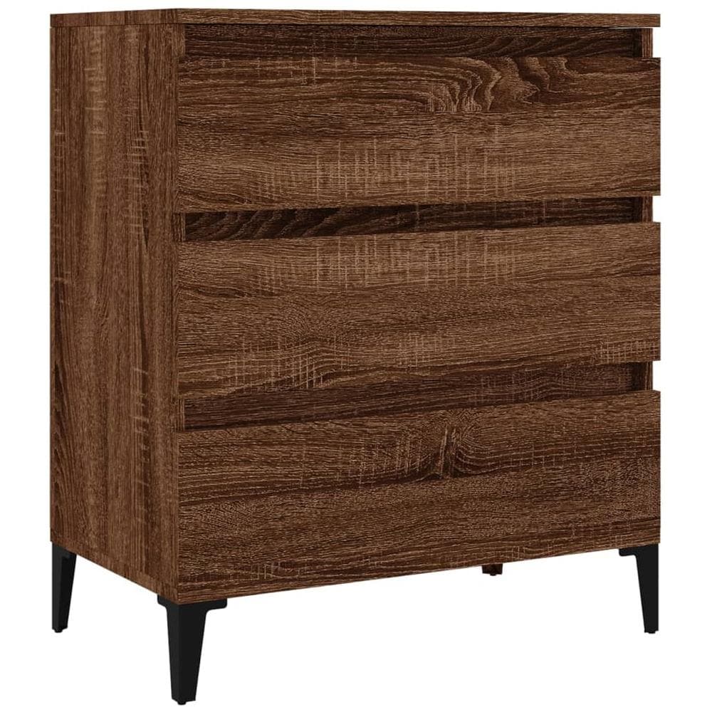 Credenza Rovere Marrone 60x35x70 Cm In Legno Multistrato - Foto 2