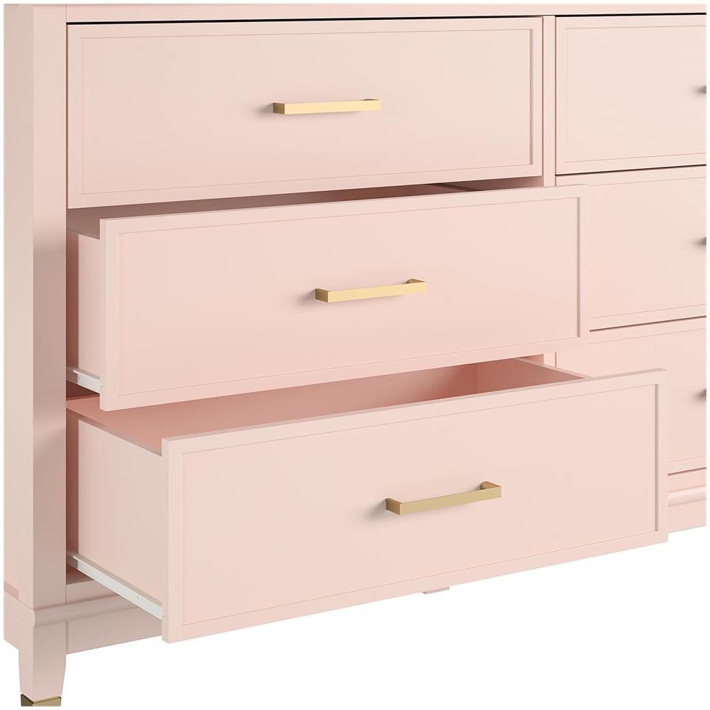 Camila Scrittoio Con 2 Cassetti In Mdf Bianco - Foto 8