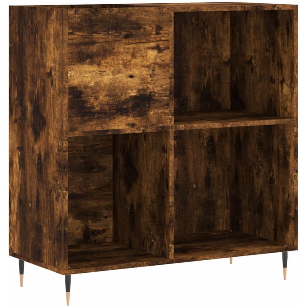 Mobile Porta Dischi Rovere Fumo 84,5x38x89 Cm Legno Multistrato - Foto 1