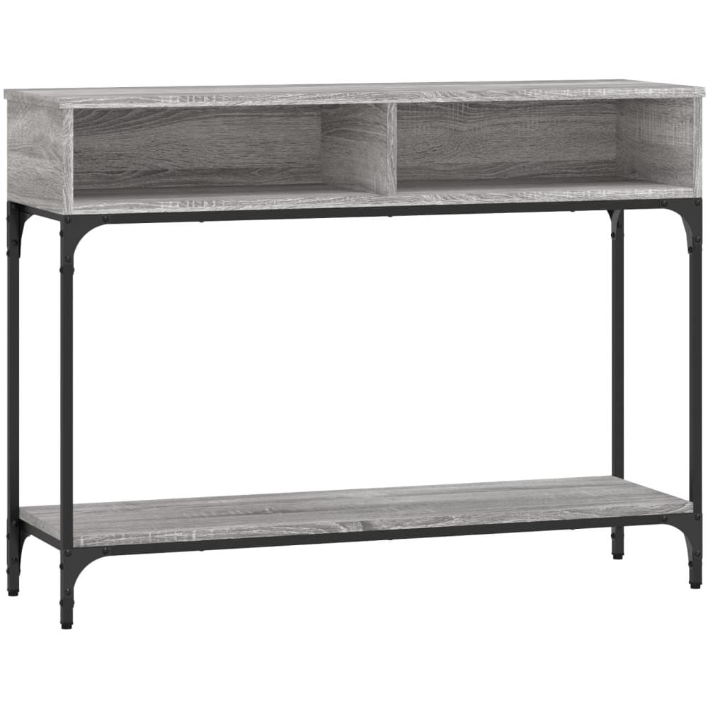 Tavolino Consolle Grigio Sonoma 100x30,5x75cm Legno Multistrato - Foto 2