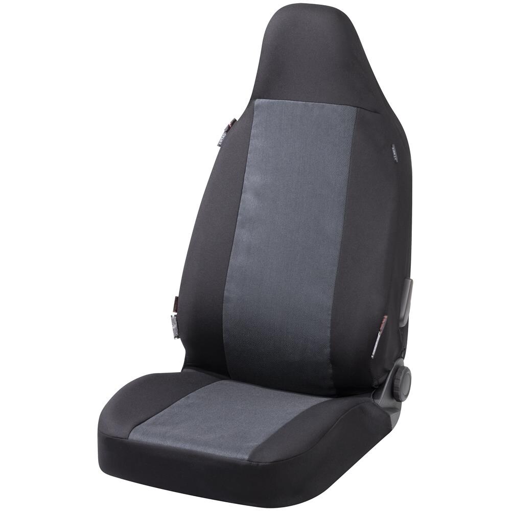 Coprisedile Auto Highback, Coprisedile Auto Singolo Con Poggiatesta Integrato, Coprisedile Universale Antracite - Foto 1