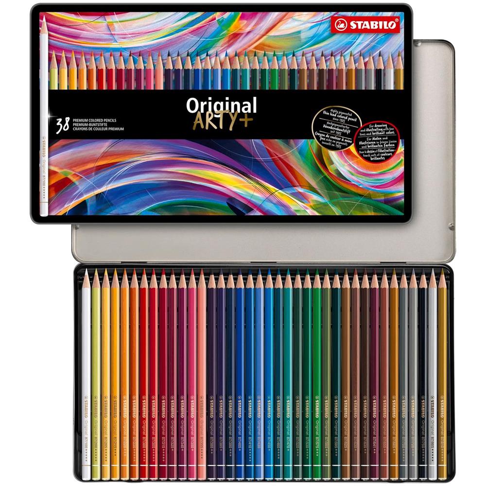Original - Matita colorata Premium - ARTY+ - Scatola in Metallo da 38 - Colori assortiti - Foto 1