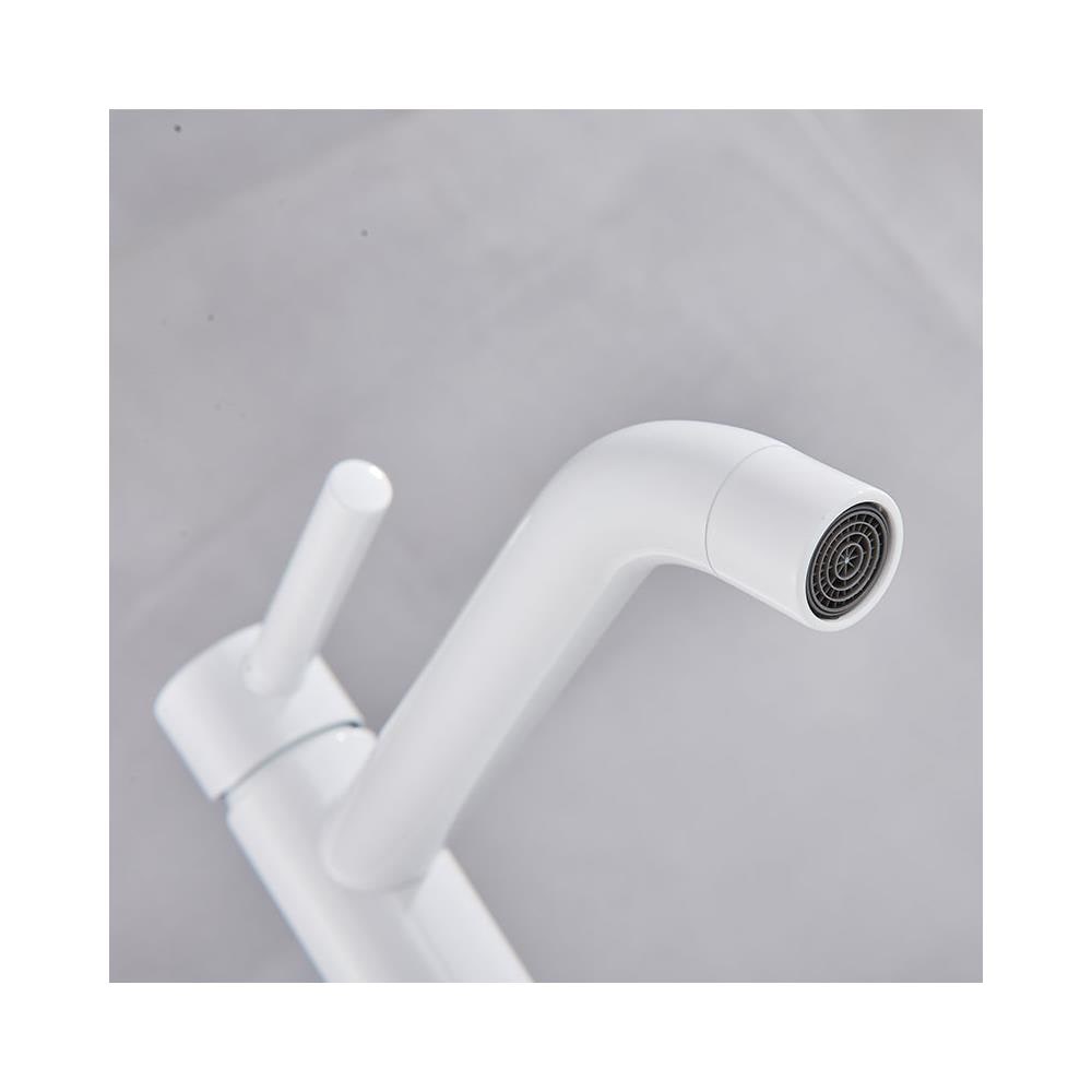 Rubinetto per lavabo da bagno, Blackswan, tipo M142, modello bianco, misura 30,7 cm - Foto 2