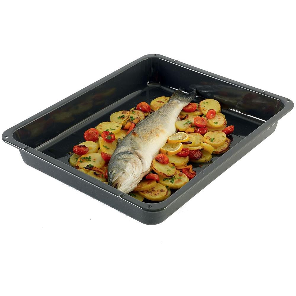 Teglia E4OHDT01 Infispace Gourmet Pan Antiaderente Dimensioni: 46,6 x 38,5 x 6,6 cm - Foto 2