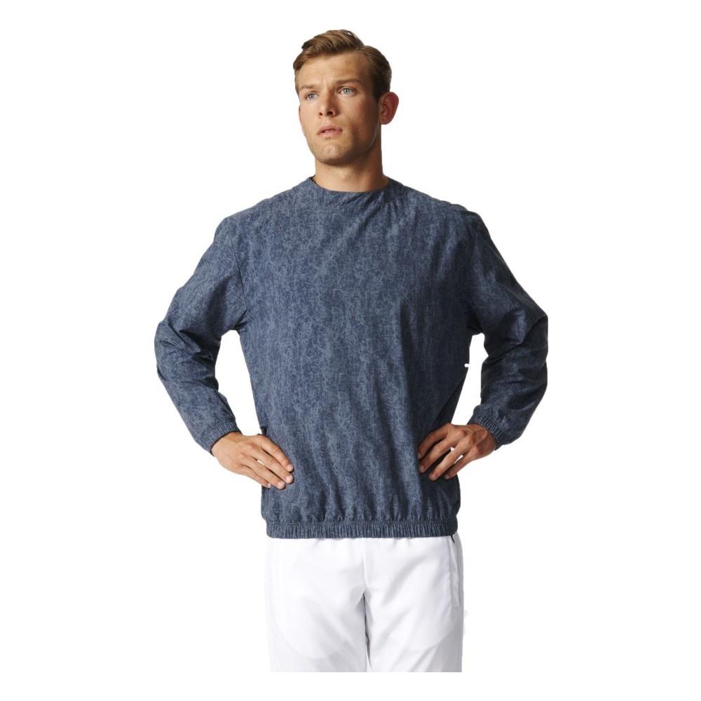 Felpa Uomo Stonewashed Crew M Blu - Foto 1