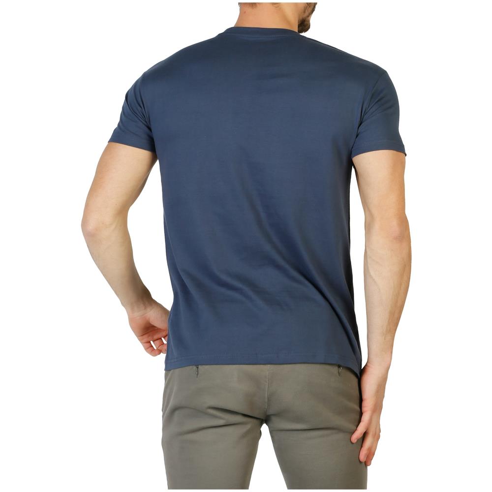 T-shirt Uomo Blu Rfmts954 denim Taglia Xxl - Foto 2