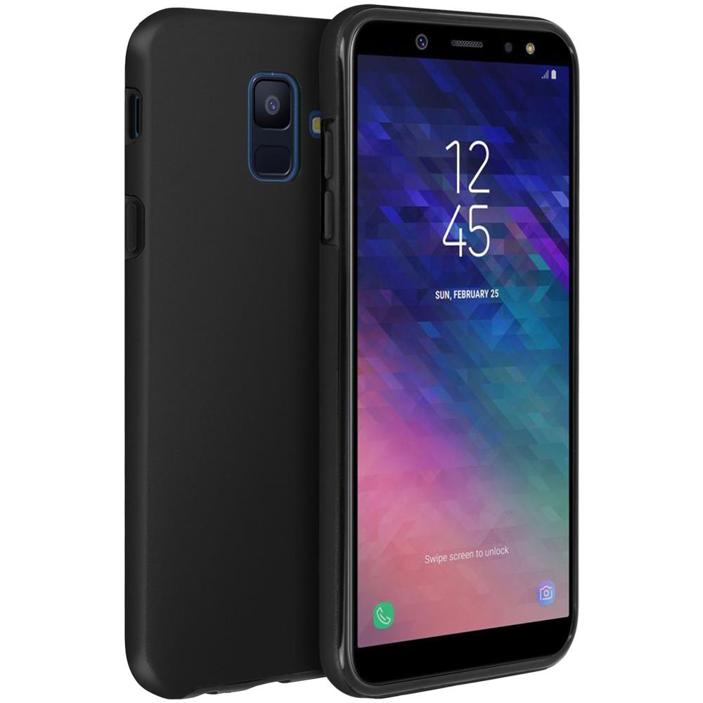 Cover Samsung Galaxy A6 Protezione Silicone + Retro Rigido - Nera - Foto 2