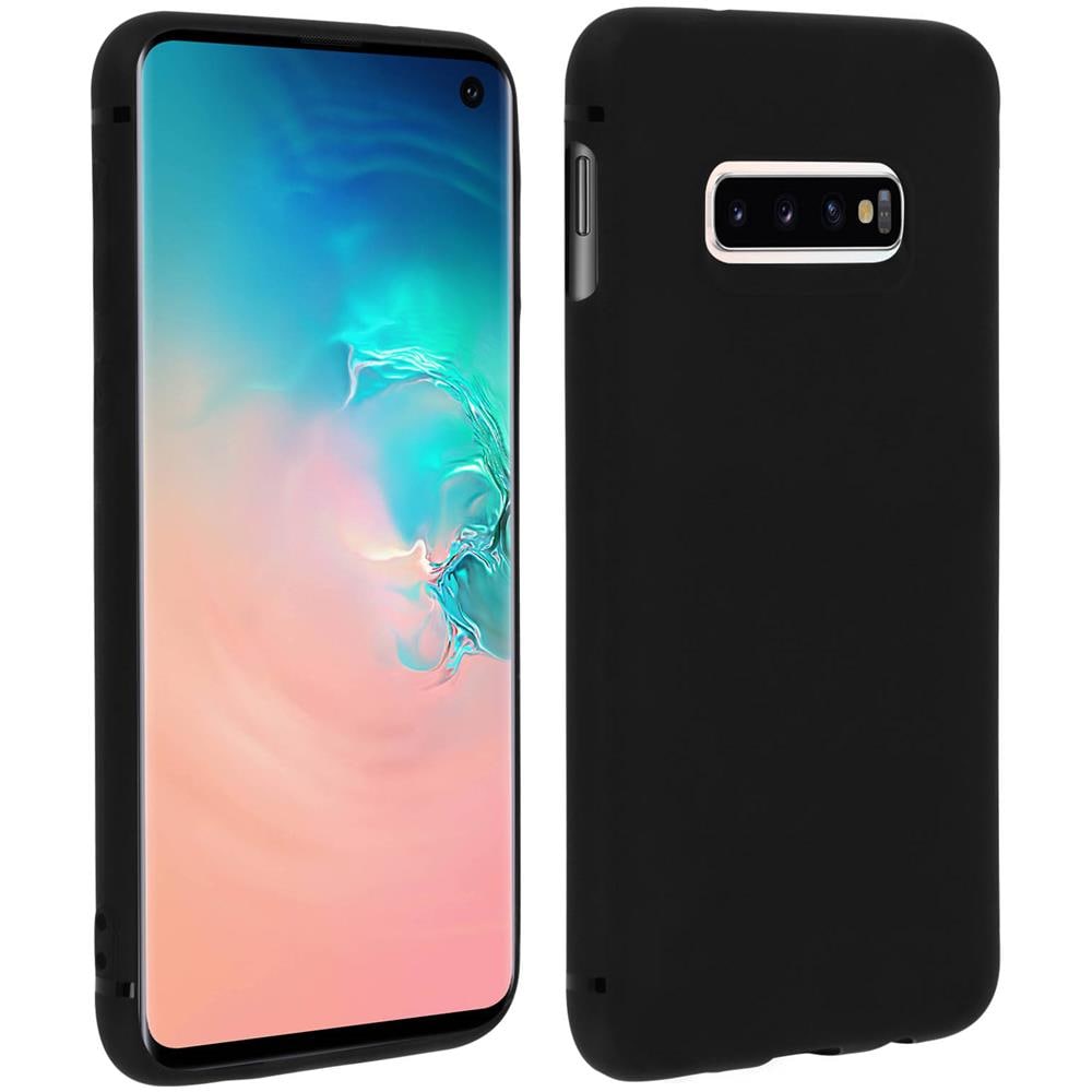 Cover Galaxy S10 Protezione Silicone Morbido Anti-graffio - Nero Opaco - Foto 1