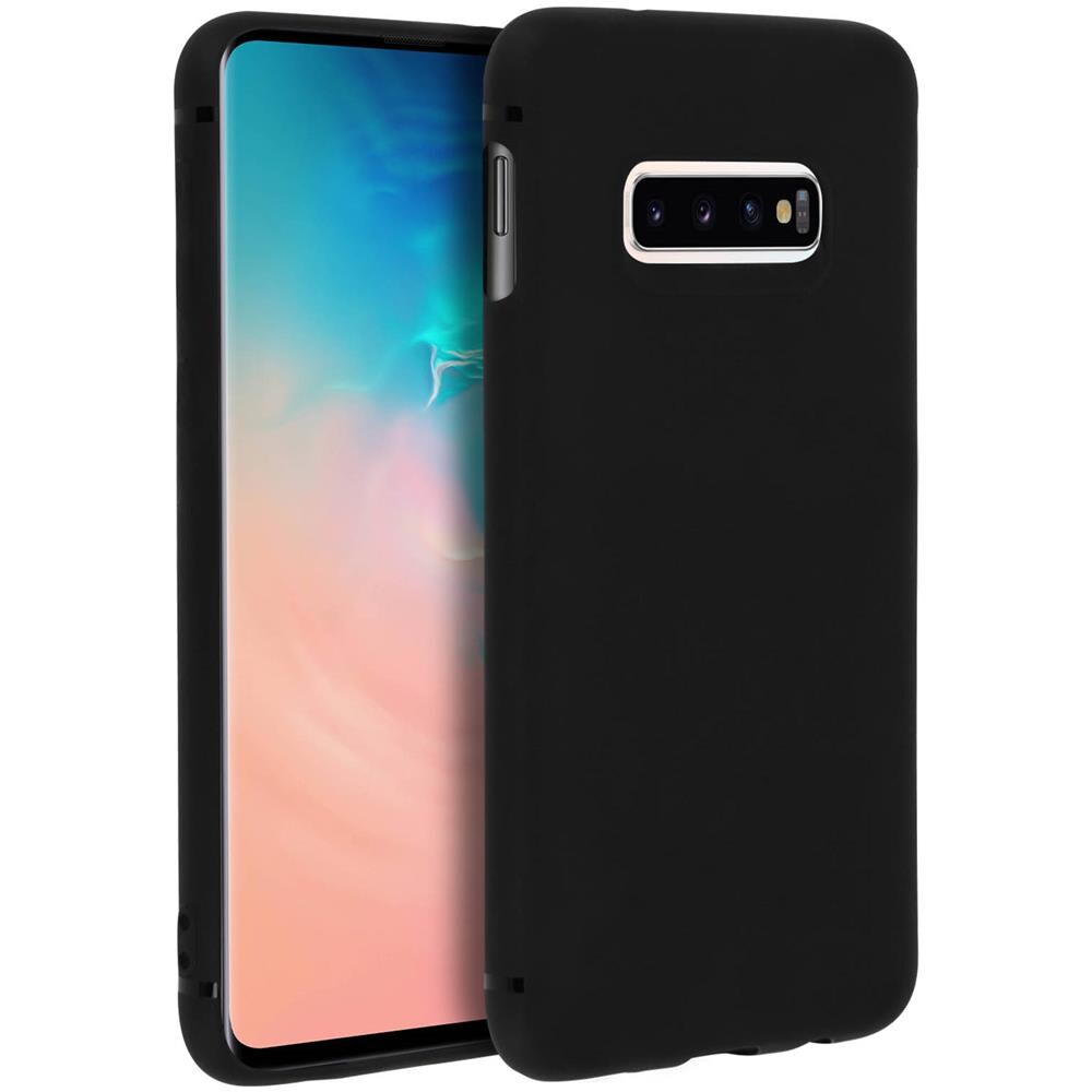 Cover Galaxy S10 Protezione Silicone Morbido Anti-graffio - Nero Opaco - Foto 5
