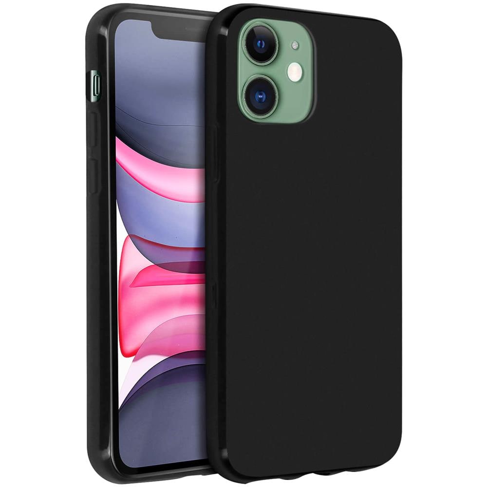 Cover Apple Iphone 11 Protezione Silicone Morbido Antishock Nero - Foto 6