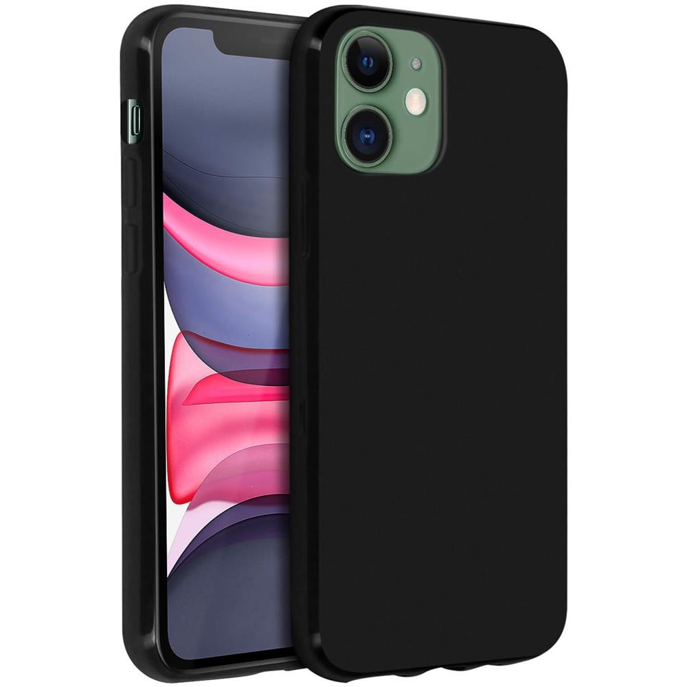 Cover Apple Iphone 11 Protezione Silicone Morbido Antishock Nero - Foto 2