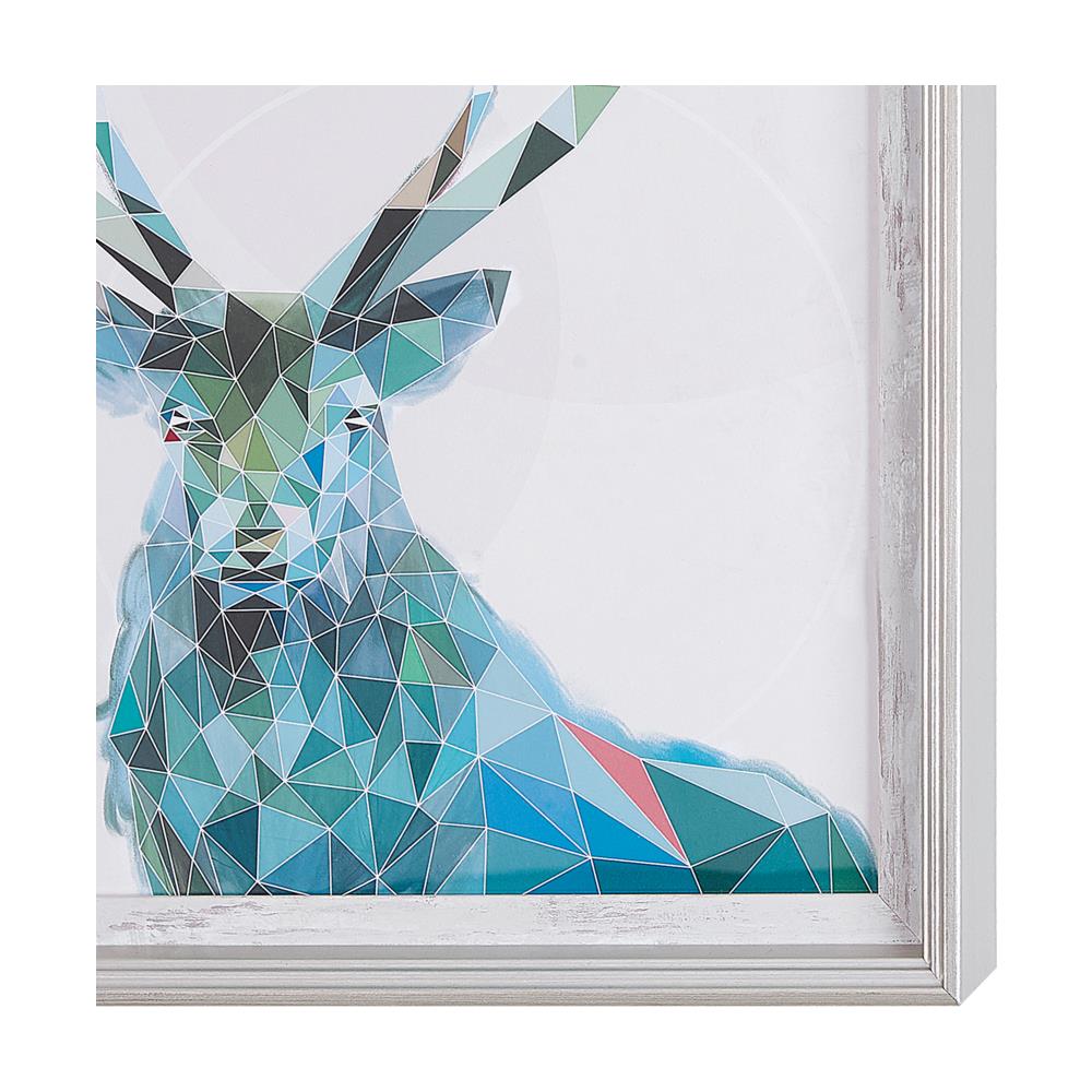 Decorazione Da Parete Blu Con Cornice 30 X 40 Cm Kayes - Foto 2